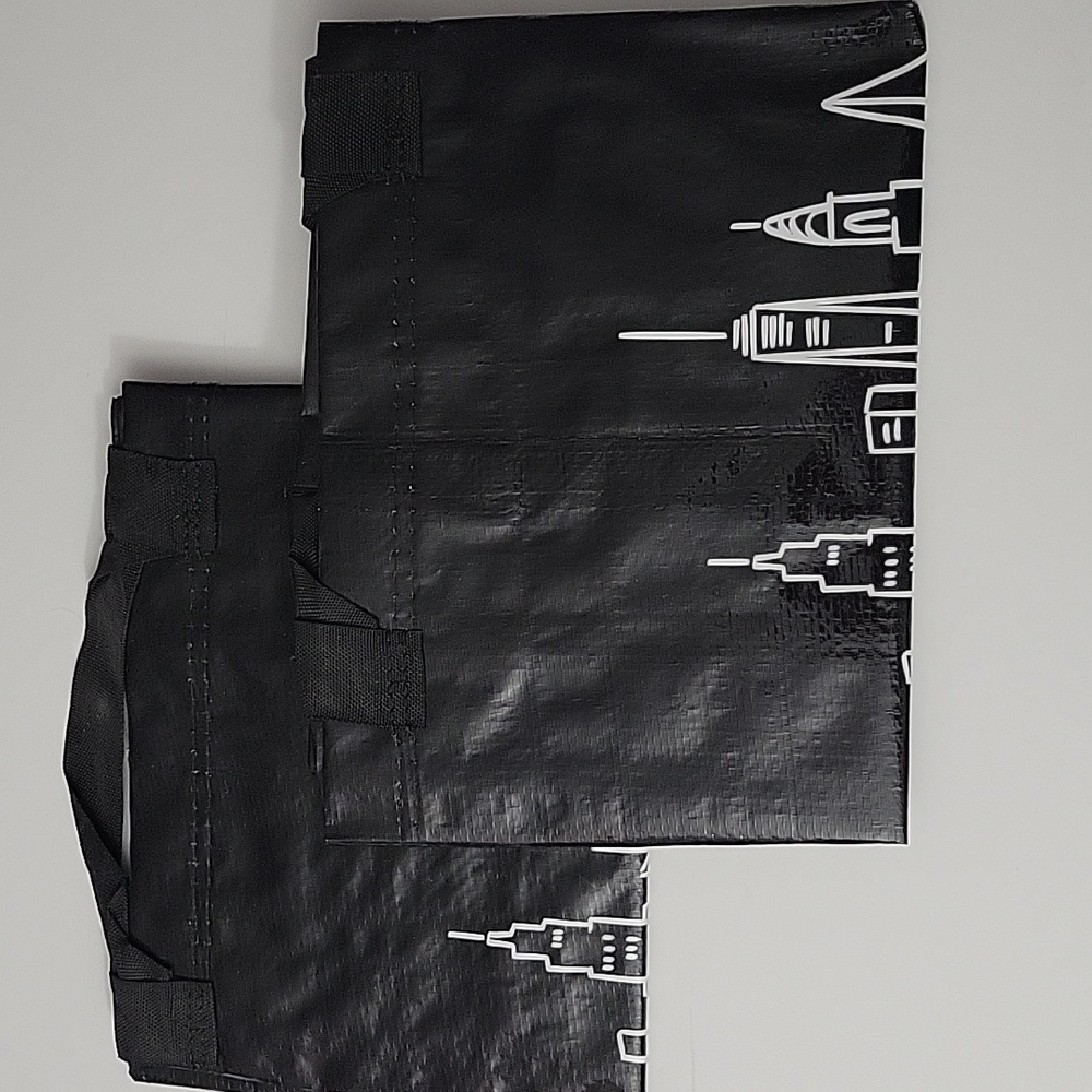 Ikea Limited Edition, BLACK, New York City Skyline NYC, Ikea MEDIUM 2 BAGS - Picture 4 of 8
